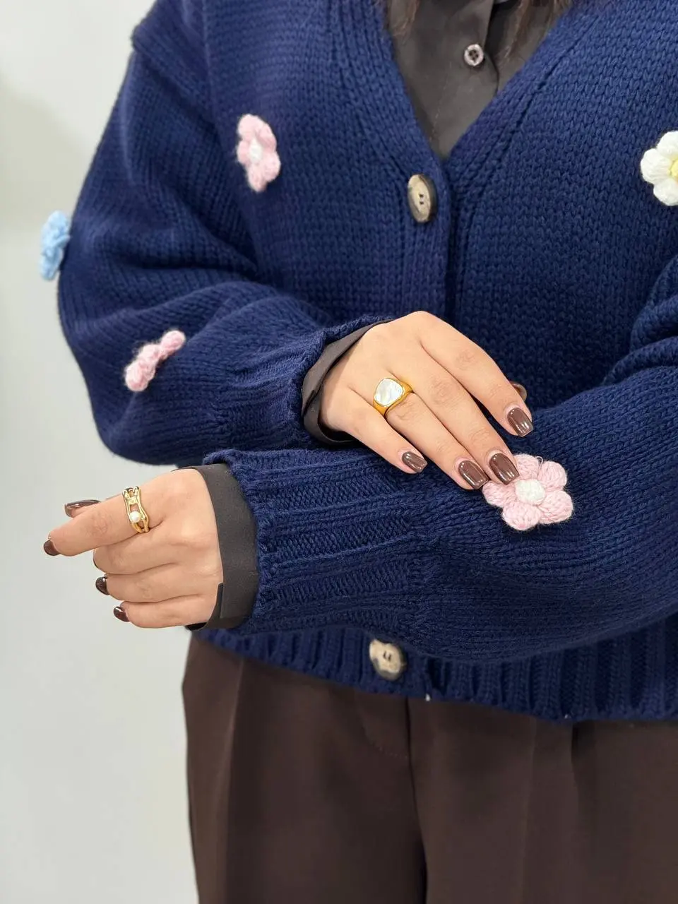 بافت جلو دکمه ترک نازگل 1